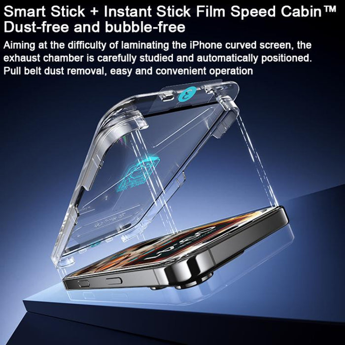 Benks Zero Curve Edge Gaming Frosted Tempered Screen Protector, For iPhone 17 Pro Max, For iPhone 17