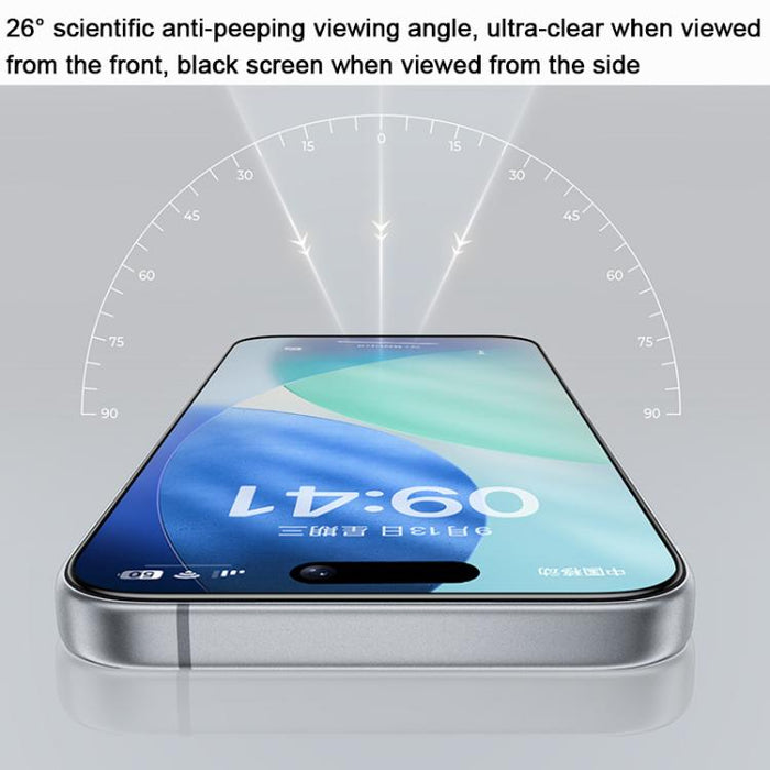 Benks Zero Curve Edge Privacy Tempered Screen Protector, For iPhone 17 Pro Max, For iPhone 17, For iPhone Air