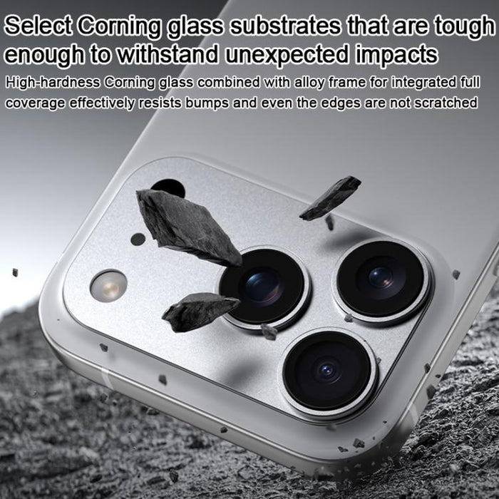Benks King Kong Corning Integrated Metal Phone Lens Screen Protector, For iPhone 17 Pro Max, For iPhone 17 Pro