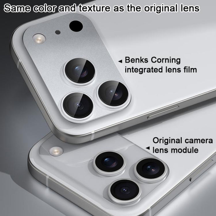 Benks King Kong Corning Integrated Metal Phone Lens Screen Protector, For iPhone 17 Pro Max, For iPhone 17 Pro