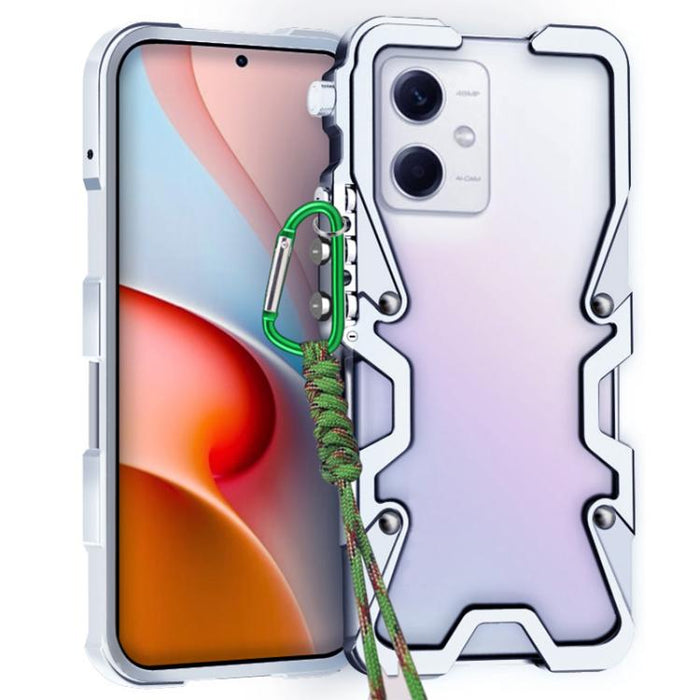 Funda para teléfono Trigger Design con marco de metal hueco y cordón, For Redmi Turbo 5 Max / Poco X8 Pro Max 5G, For Redmi Turbo 5 / Poco X8 Pro 5G, For Redmi Note 15 4G Global 164mm, For Redmi Note 15 Pro 4G Global 163.2mm                            ...