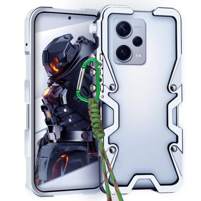 Funda para teléfono Trigger Design con marco de metal hueco y cordón, For Redmi Turbo 5 Max / Poco X8 Pro Max 5G, For Redmi Turbo 5 / Poco X8 Pro 5G, For Redmi Note 15 4G Global 164mm, For Redmi Note 15 Pro 4G Global 163.2mm                            ...