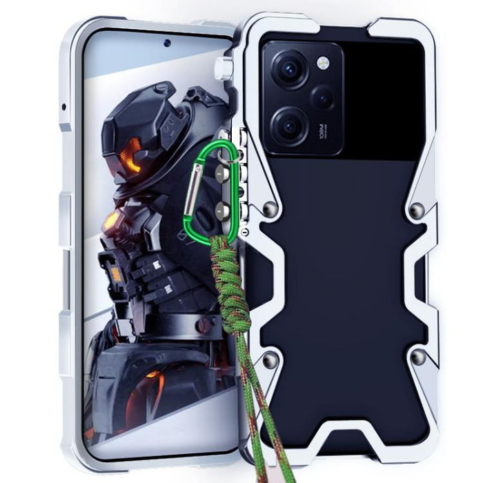 Funda para teléfono Trigger Design con marco de metal hueco y cordón, For Redmi Turbo 5 Max / Poco X8 Pro Max 5G, For Redmi Turbo 5 / Poco X8 Pro 5G, For Redmi Note 15 4G Global 164mm, For Redmi Note 15 Pro 4G Global 163.2mm                            ...