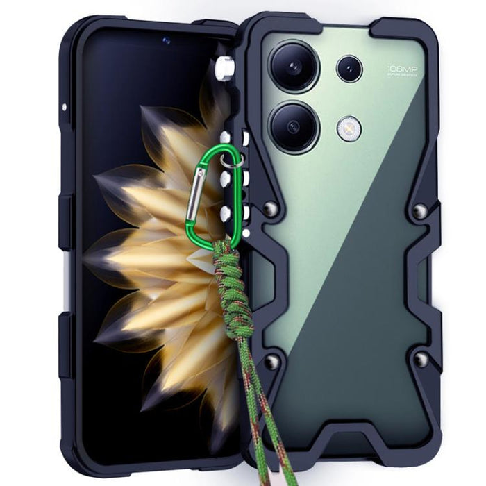 Funda para teléfono Trigger Design con marco de metal hueco y cordón, For Redmi Turbo 5 Max / Poco X8 Pro Max 5G, For Redmi Turbo 5 / Poco X8 Pro 5G, For Redmi Note 15 4G Global 164mm, For Redmi Note 15 Pro 4G Global 163.2mm                            ...