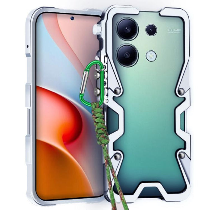 Funda para teléfono Trigger Design con marco de metal hueco y cordón, For Redmi Turbo 5 Max / Poco X8 Pro Max 5G, For Redmi Turbo 5 / Poco X8 Pro 5G, For Redmi Note 15 4G Global 164mm, For Redmi Note 15 Pro 4G Global 163.2mm                            ...