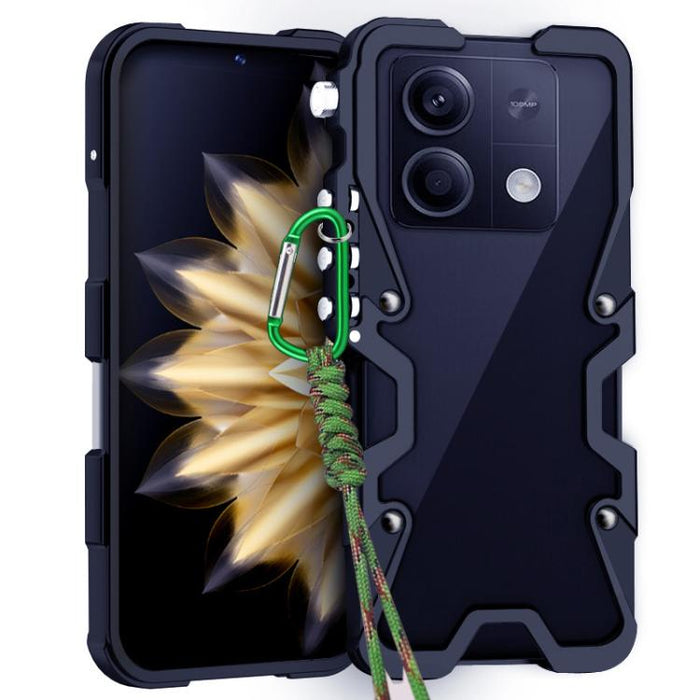 Funda para teléfono Trigger Design con marco de metal hueco y cordón, For Redmi Turbo 5 Max / Poco X8 Pro Max 5G, For Redmi Turbo 5 / Poco X8 Pro 5G, For Redmi Note 15 4G Global 164mm, For Redmi Note 15 Pro 4G Global 163.2mm                            ...