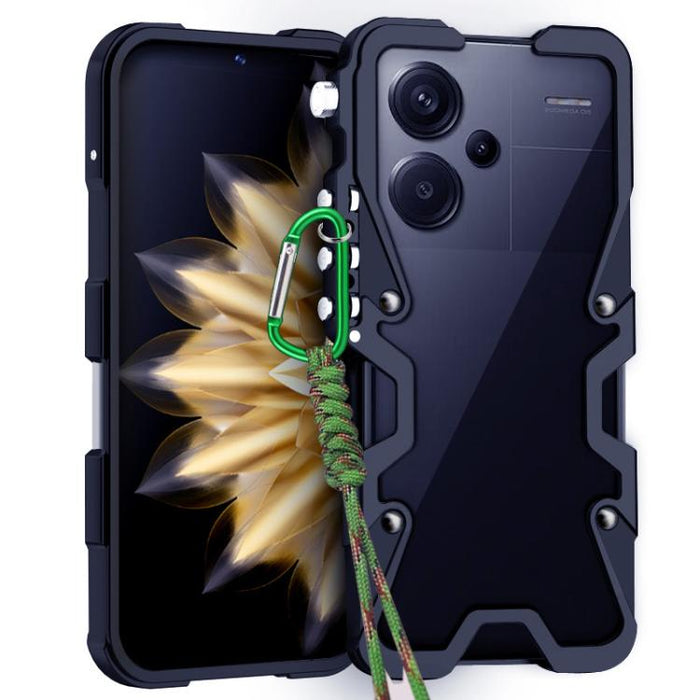 Funda para teléfono Trigger Design con marco de metal hueco y cordón, For Redmi Turbo 5 Max / Poco X8 Pro Max 5G, For Redmi Turbo 5 / Poco X8 Pro 5G, For Redmi Note 15 4G Global 164mm, For Redmi Note 15 Pro 4G Global 163.2mm                            ...