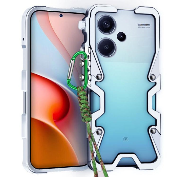 Funda para teléfono Trigger Design con marco de metal hueco y cordón, For Redmi Turbo 5 Max / Poco X8 Pro Max 5G, For Redmi Turbo 5 / Poco X8 Pro 5G, For Redmi Note 15 4G Global 164mm, For Redmi Note 15 Pro 4G Global 163.2mm                            ...