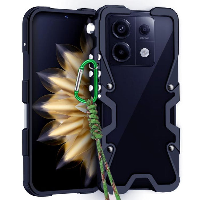 Funda para teléfono Trigger Design con marco de metal hueco y cordón, For Redmi Turbo 5 Max / Poco X8 Pro Max 5G, For Redmi Turbo 5 / Poco X8 Pro 5G, For Redmi Note 15 4G Global 164mm, For Redmi Note 15 Pro 4G Global 163.2mm                            ...