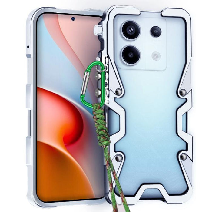 Funda para teléfono Trigger Design con marco de metal hueco y cordón, For Redmi Turbo 5 Max / Poco X8 Pro Max 5G, For Redmi Turbo 5 / Poco X8 Pro 5G, For Redmi Note 15 4G Global 164mm, For Redmi Note 15 Pro 4G Global 163.2mm                            ...