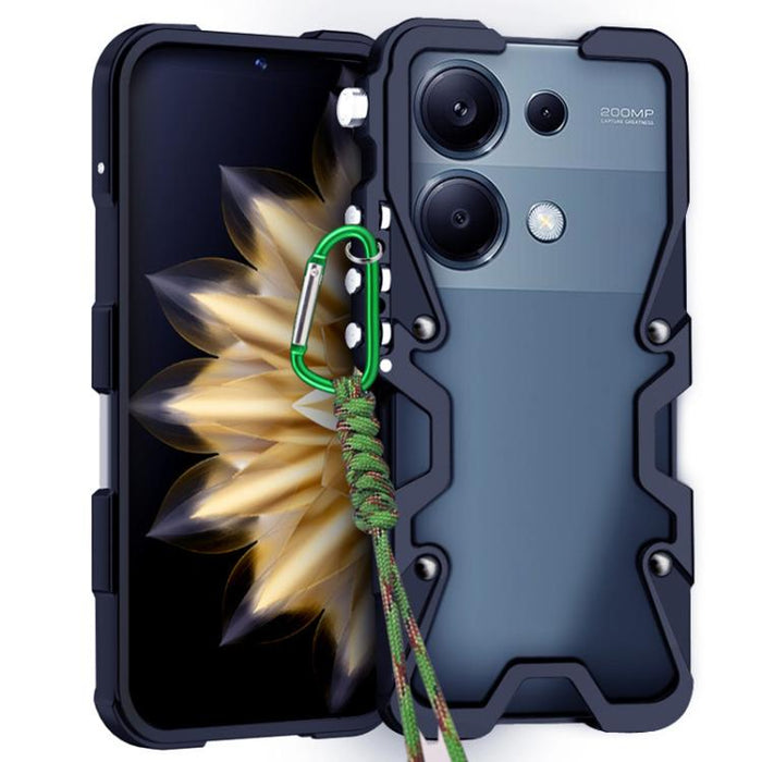 Funda para teléfono Trigger Design con marco de metal hueco y cordón, For Redmi Turbo 5 Max / Poco X8 Pro Max 5G, For Redmi Turbo 5 / Poco X8 Pro 5G, For Redmi Note 15 4G Global 164mm, For Redmi Note 15 Pro 4G Global 163.2mm                            ...