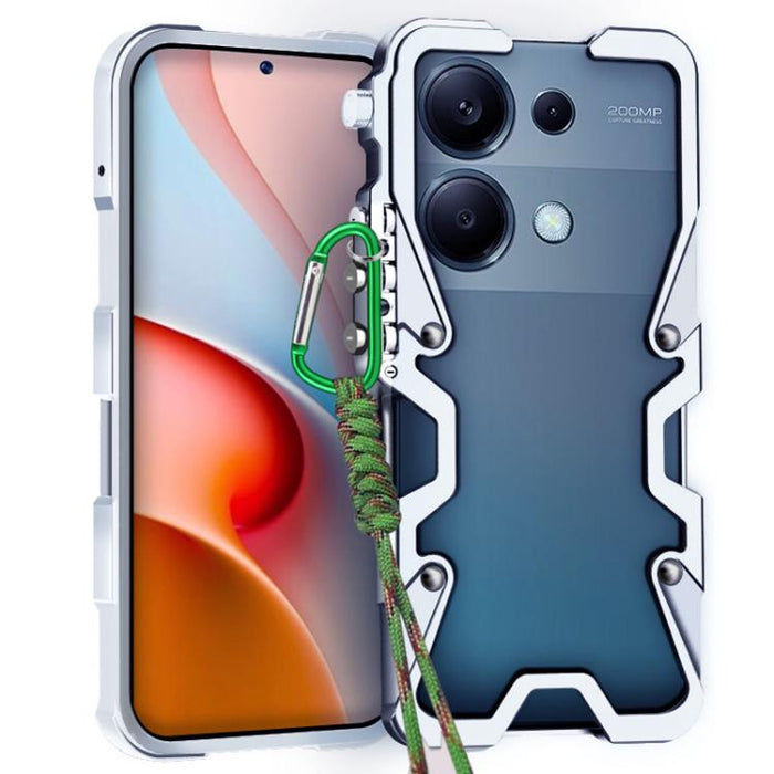 Funda para teléfono Trigger Design con marco de metal hueco y cordón, For Redmi Turbo 5 Max / Poco X8 Pro Max 5G, For Redmi Turbo 5 / Poco X8 Pro 5G, For Redmi Note 15 4G Global 164mm, For Redmi Note 15 Pro 4G Global 163.2mm                            ...