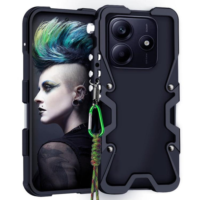 Funda para teléfono Trigger Design con marco de metal hueco y cordón, For Redmi Turbo 5 Max / Poco X8 Pro Max 5G, For Redmi Turbo 5 / Poco X8 Pro 5G, For Redmi Note 15 4G Global 164mm, For Redmi Note 15 Pro 4G Global 163.2mm                            ...