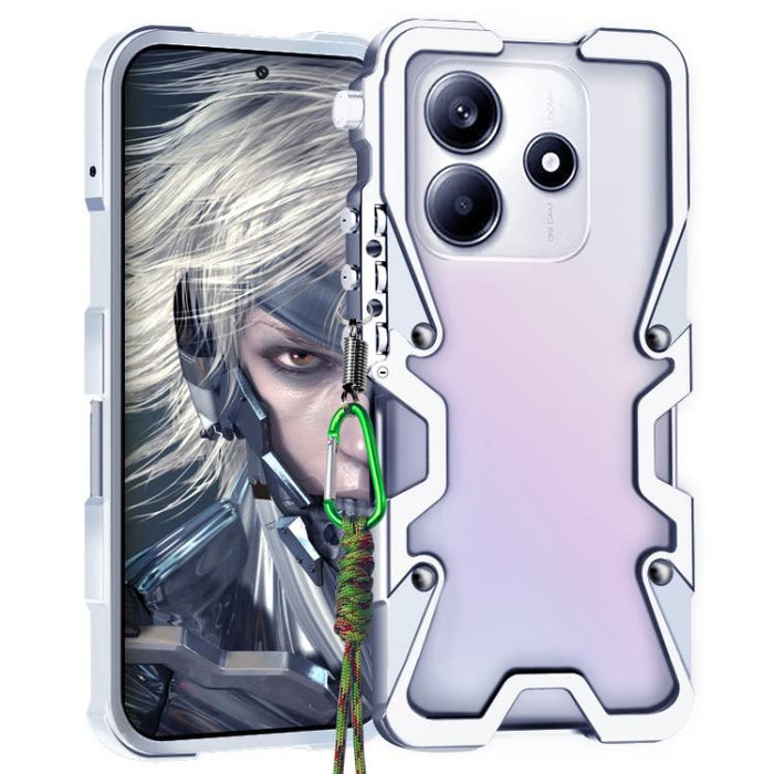 Funda para teléfono Trigger Design con marco de metal hueco y cordón, For Redmi Turbo 5 Max / Poco X8 Pro Max 5G, For Redmi Turbo 5 / Poco X8 Pro 5G, For Redmi Note 15 4G Global 164mm, For Redmi Note 15 Pro 4G Global 163.2mm                            ...