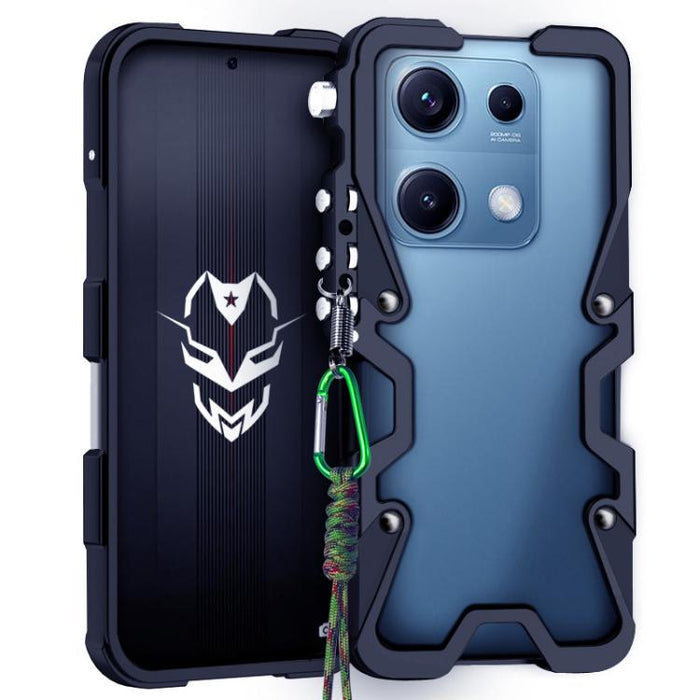 Funda para teléfono Trigger Design con marco de metal hueco y cordón, For Redmi Turbo 5 Max / Poco X8 Pro Max 5G, For Redmi Turbo 5 / Poco X8 Pro 5G, For Redmi Note 15 4G Global 164mm, For Redmi Note 15 Pro 4G Global 163.2mm                            ...
