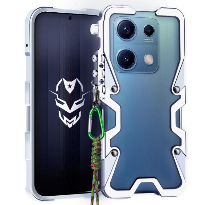 Funda para teléfono Trigger Design con marco de metal hueco y cordón, For Redmi Turbo 5 Max / Poco X8 Pro Max 5G, For Redmi Turbo 5 / Poco X8 Pro 5G, For Redmi Note 15 4G Global 164mm, For Redmi Note 15 Pro 4G Global 163.2mm                            ...
