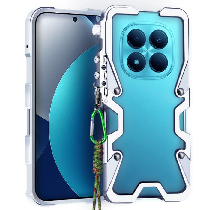 Funda para teléfono Trigger Design con marco de metal hueco y cordón, For Redmi Turbo 5 Max / Poco X8 Pro Max 5G, For Redmi Turbo 5 / Poco X8 Pro 5G, For Redmi Note 15 4G Global 164mm, For Redmi Note 15 Pro 4G Global 163.2mm                            ...