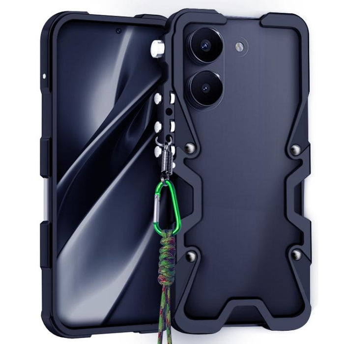 Funda para teléfono Trigger Design con marco de metal hueco y cordón, For Redmi Turbo 5 Max / Poco X8 Pro Max 5G, For Redmi Turbo 5 / Poco X8 Pro 5G, For Redmi Note 15 4G Global 164mm, For Redmi Note 15 Pro 4G Global 163.2mm                            ...