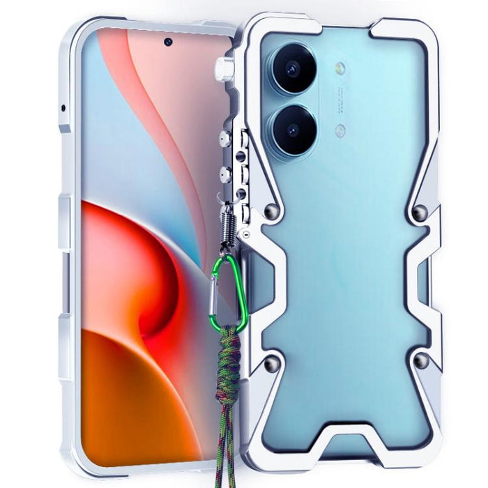 Funda para teléfono Trigger Design con marco de metal hueco y cordón, For Redmi Turbo 5 Max / Poco X8 Pro Max 5G, For Redmi Turbo 5 / Poco X8 Pro 5G, For Redmi Note 15 4G Global 164mm, For Redmi Note 15 Pro 4G Global 163.2mm                            ...