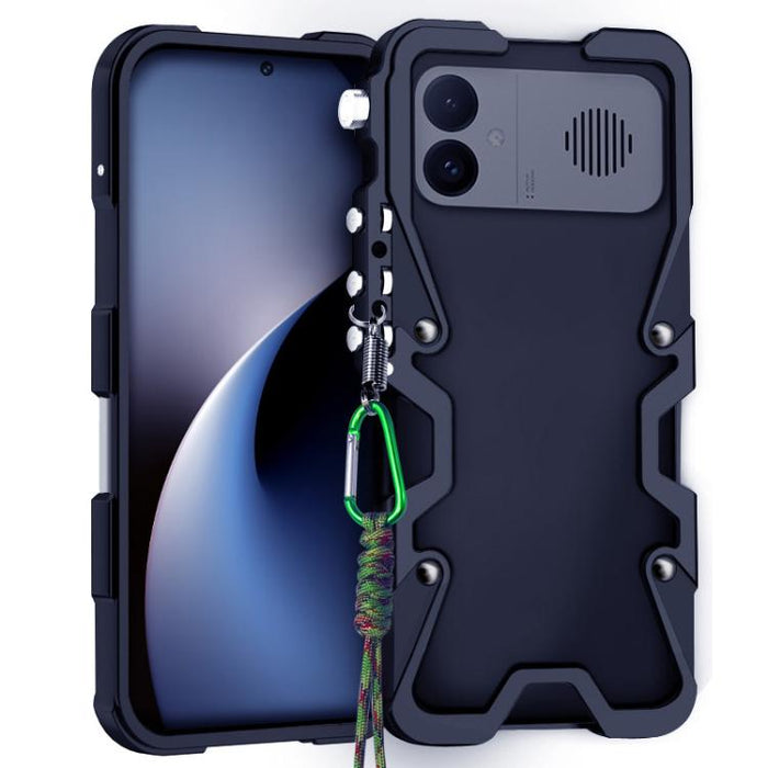 Funda para teléfono Trigger Design con marco de metal hueco y cordón, For Redmi Turbo 5 Max / Poco X8 Pro Max 5G, For Redmi Turbo 5 / Poco X8 Pro 5G, For Redmi Note 15 4G Global 164mm, For Redmi Note 15 Pro 4G Global 163.2mm                            ...