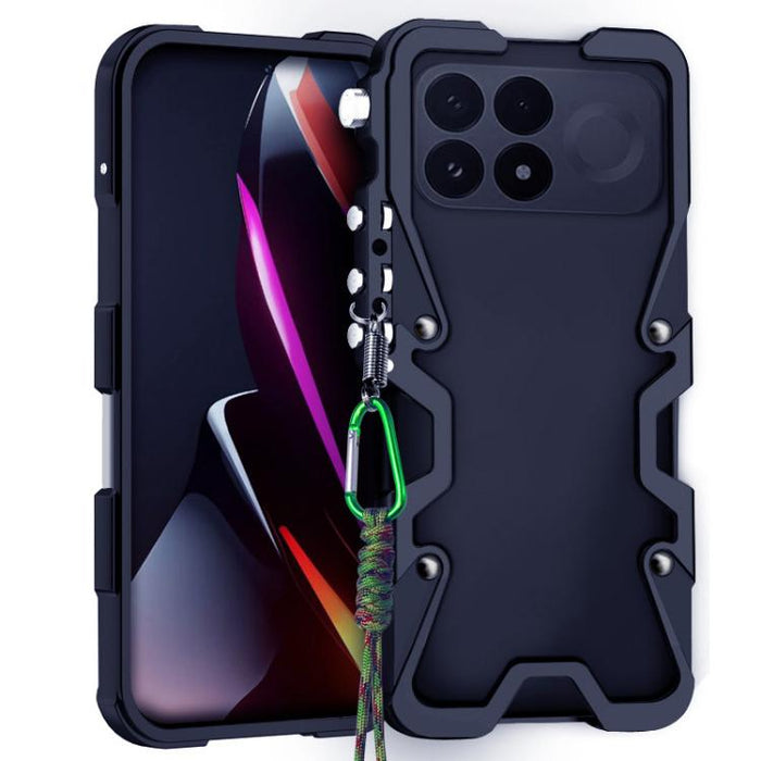 Funda para teléfono Trigger Design con marco de metal hueco y cordón, For Redmi Turbo 5 Max / Poco X8 Pro Max 5G, For Redmi Turbo 5 / Poco X8 Pro 5G, For Redmi Note 15 4G Global 164mm, For Redmi Note 15 Pro 4G Global 163.2mm                            ...