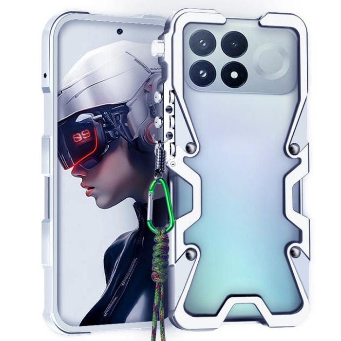Funda para teléfono Trigger Design con marco de metal hueco y cordón, For Redmi Turbo 5 Max / Poco X8 Pro Max 5G, For Redmi Turbo 5 / Poco X8 Pro 5G, For Redmi Note 15 4G Global 164mm, For Redmi Note 15 Pro 4G Global 163.2mm                            ...