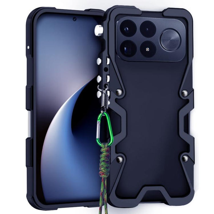 Funda para teléfono Trigger Design con marco de metal hueco y cordón, For Redmi Turbo 5 Max / Poco X8 Pro Max 5G, For Redmi Turbo 5 / Poco X8 Pro 5G, For Redmi Note 15 4G Global 164mm, For Redmi Note 15 Pro 4G Global 163.2mm                            ...