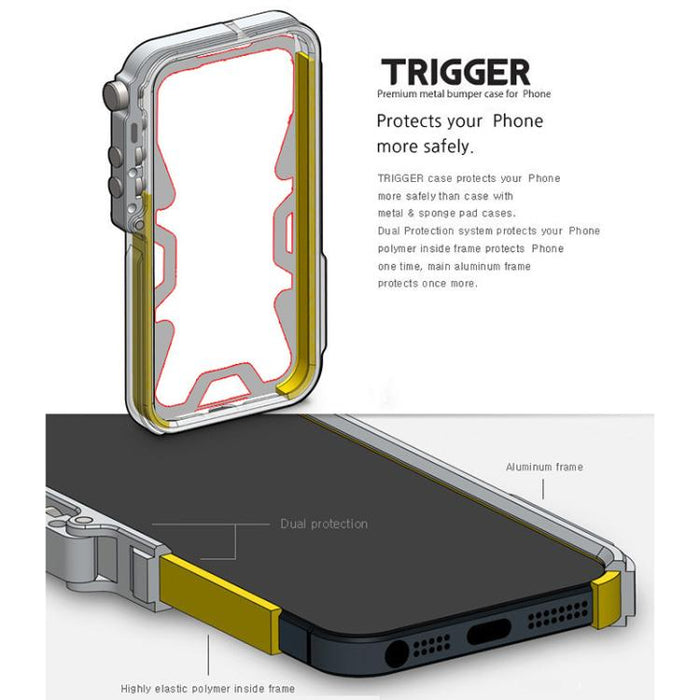 Funda para teléfono Trigger Design con marco de metal hueco y cordón, For Redmi Turbo 5 Max / Poco X8 Pro Max 5G, For Redmi Turbo 5 / Poco X8 Pro 5G, For Redmi Note 15 4G Global 164mm, For Redmi Note 15 Pro 4G Global 163.2mm                            ...