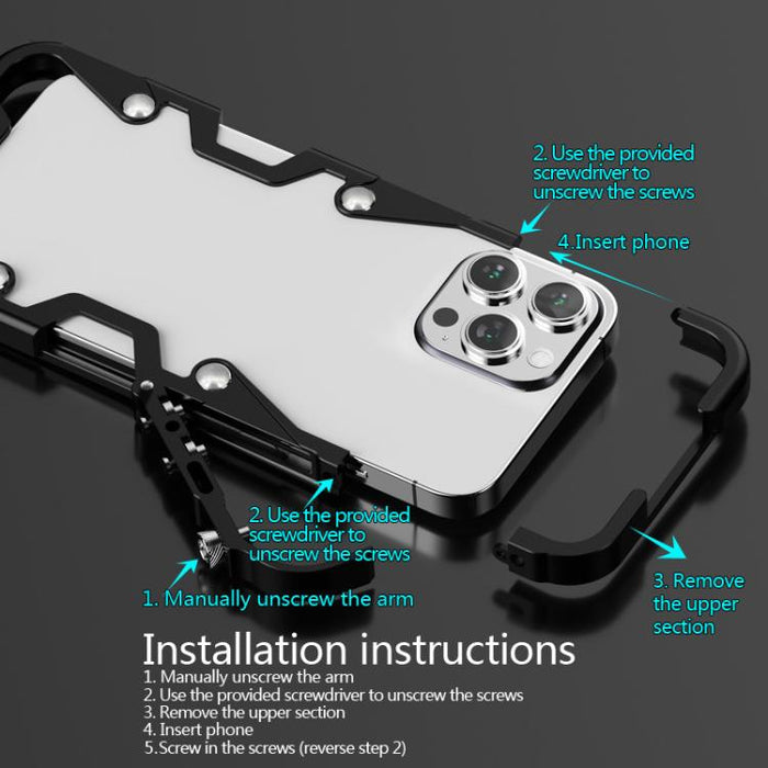 Funda para teléfono Trigger Design con marco de metal hueco y cordón, For Redmi Turbo 5 Max / Poco X8 Pro Max 5G, For Redmi Turbo 5 / Poco X8 Pro 5G, For Redmi Note 15 4G Global 164mm, For Redmi Note 15 Pro 4G Global 163.2mm                            ...
