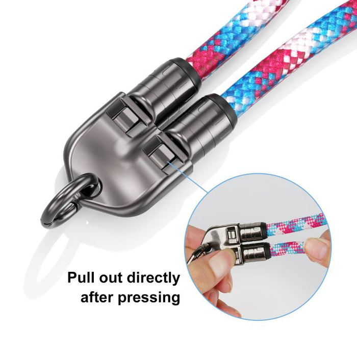 30cm 240W Type-C to Type-C Data Charging Cable Phone Anti-lost Wrist Short Strap, 30cm