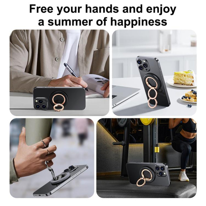 360 Degree Rotation Double Ring Magnetic MagSafe Phone Holder