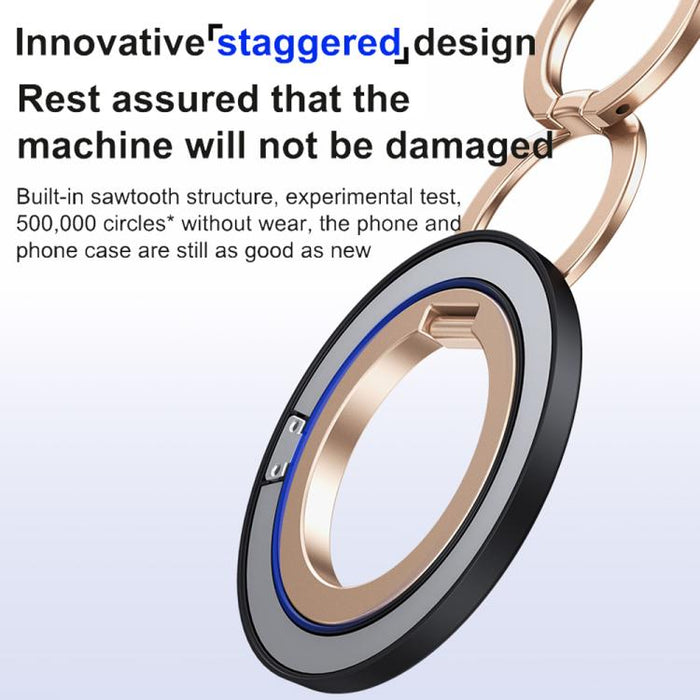 360 Degree Rotation Double Ring Magnetic MagSafe Phone Holder