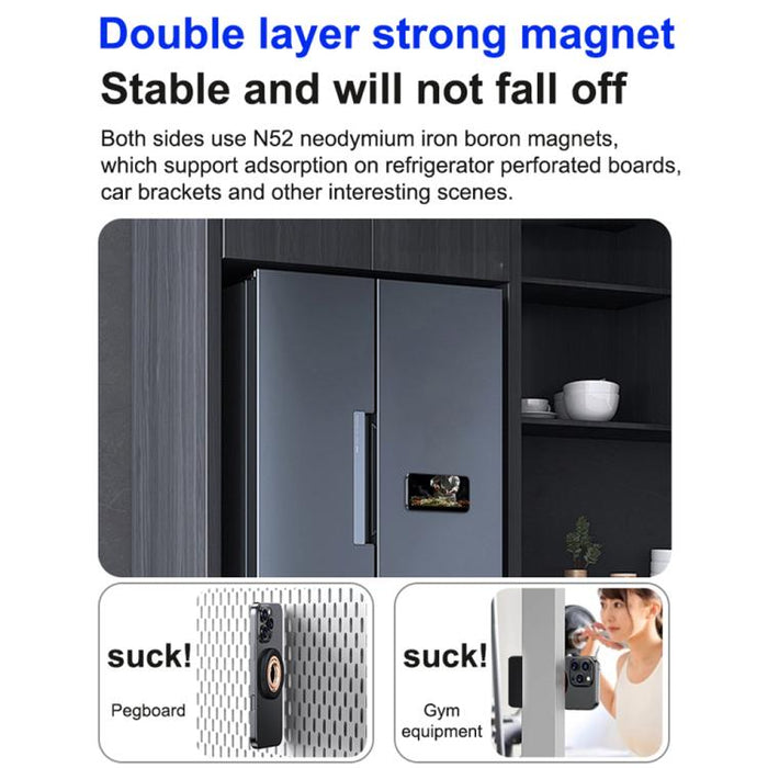 360 Degree Rotation Double Ring Magnetic MagSafe Phone Holder