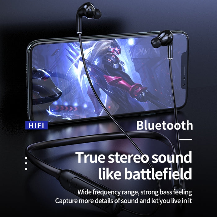 M60 8D Sonido envolvente Inalámbrico Montado en el cuello 5.1 Auricular Bluetooth Compatible con tarjeta TF Modo MP3