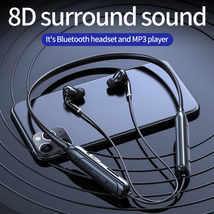 M60 8D Sonido envolvente Inalámbrico Montado en el cuello 5.1 Auricular Bluetooth Compatible con tarjeta TF Modo MP3