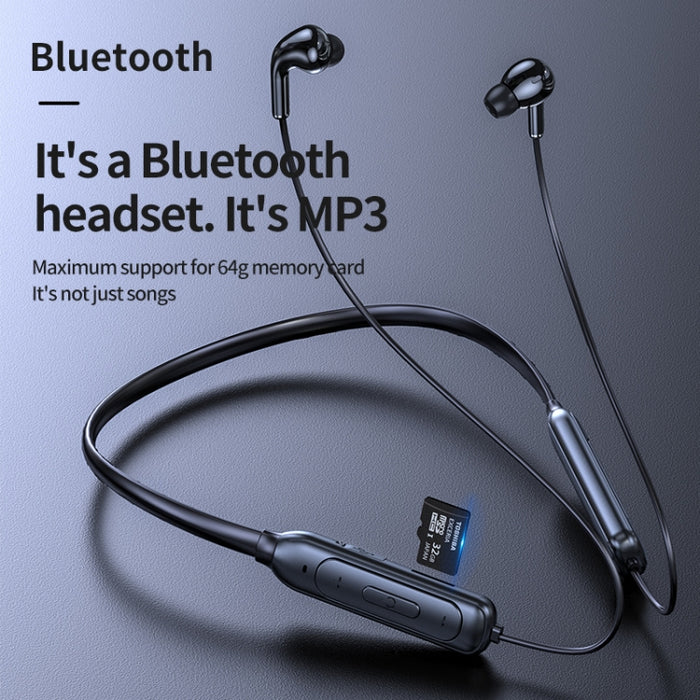 M60 8D Sonido envolvente Inalámbrico Montado en el cuello 5.1 Auricular Bluetooth Compatible con tarjeta TF Modo MP3
