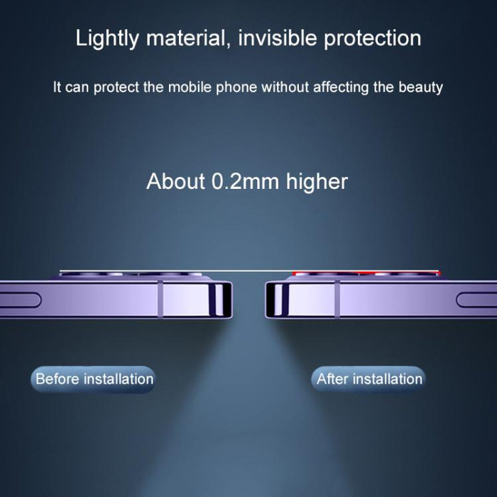 Película protectora para la parte posterior de la cámara: cristal templado con gran arco impreso en seda, For iPhone 17 Pro Max, For iPhone 17 Pro, For iPhone Air