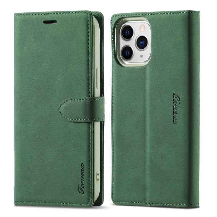 Forwenw F1 Series Matte Strong Magnetism Funda de cuero con tapa horizontal con soporte y ranuras para tarjetas y billetera y marco de fotos