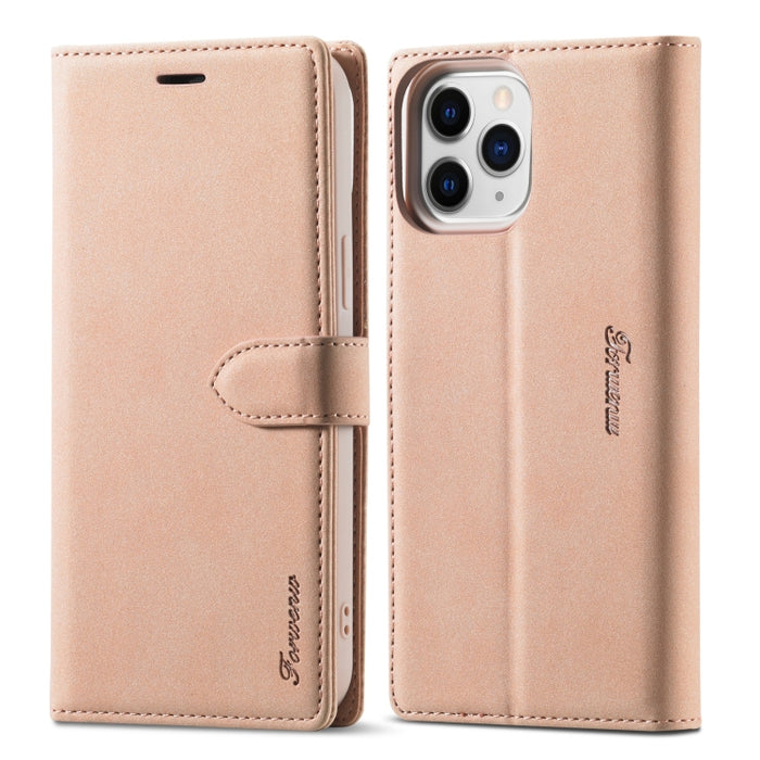 Forwenw F1 Series Matte Strong Magnetism Funda de cuero con tapa horizontal con soporte y ranuras para tarjetas y billetera y marco de fotos