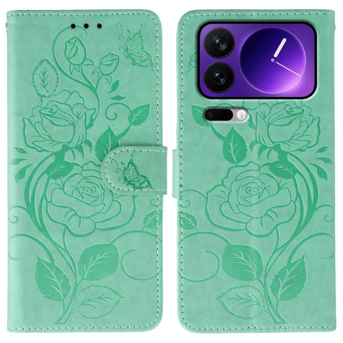 Funda de teléfono de piel con relieve de mariposa rosa, For Xiaomi 17 Pro, For Xiaomi 17, For Xiaomi 15T Pro 5G, For Xiaomi 15T 5G