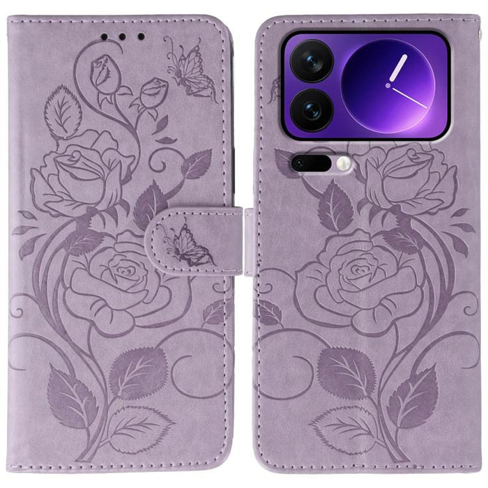 Funda de teléfono de piel con relieve de mariposa rosa, For Xiaomi 17 Pro, For Xiaomi 17, For Xiaomi 15T Pro 5G, For Xiaomi 15T 5G