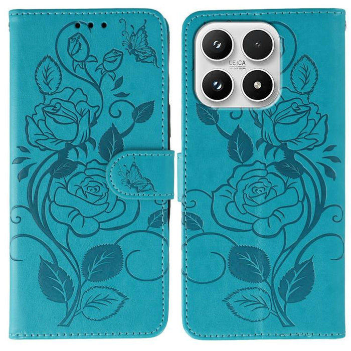 Funda de teléfono de piel con relieve de mariposa rosa, For Xiaomi 17 Pro, For Xiaomi 17, For Xiaomi 15T Pro 5G, For Xiaomi 15T 5G
