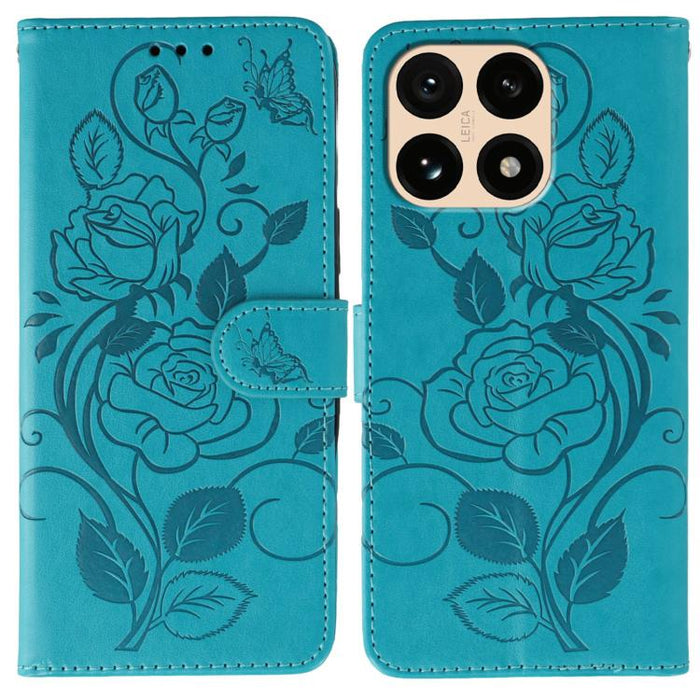 Funda de teléfono de piel con relieve de mariposa rosa, For Xiaomi 17 Pro, For Xiaomi 17, For Xiaomi 15T Pro 5G, For Xiaomi 15T 5G