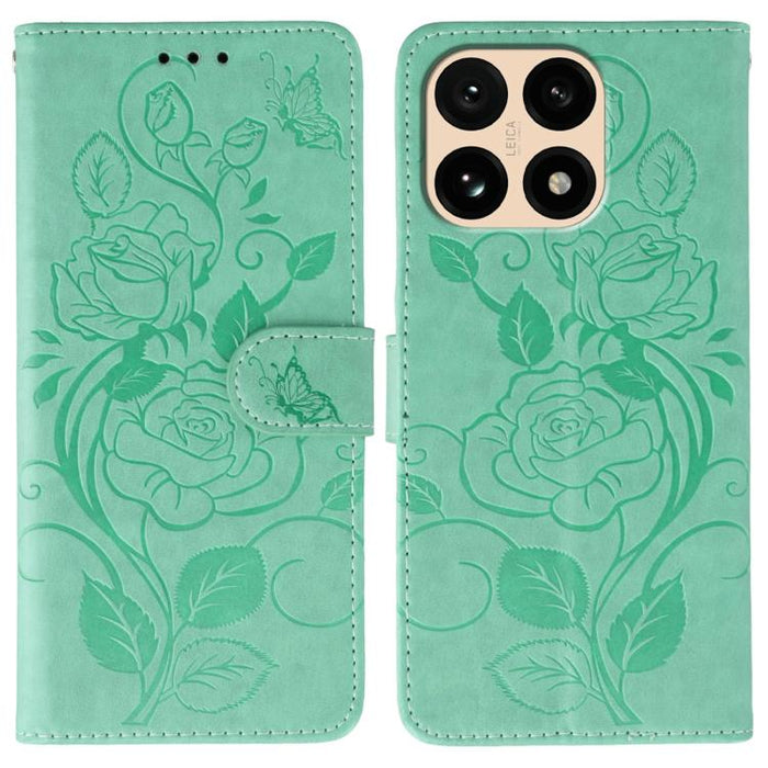 Funda de teléfono de piel con relieve de mariposa rosa, For Xiaomi 17 Pro, For Xiaomi 17, For Xiaomi 15T Pro 5G, For Xiaomi 15T 5G