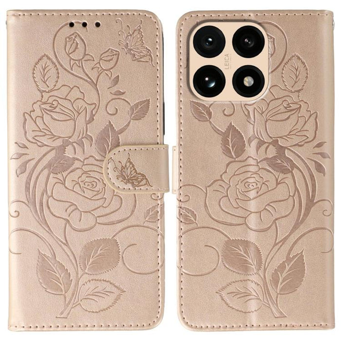 Funda de teléfono de piel con relieve de mariposa rosa, For Xiaomi 17 Pro, For Xiaomi 17, For Xiaomi 15T Pro 5G, For Xiaomi 15T 5G