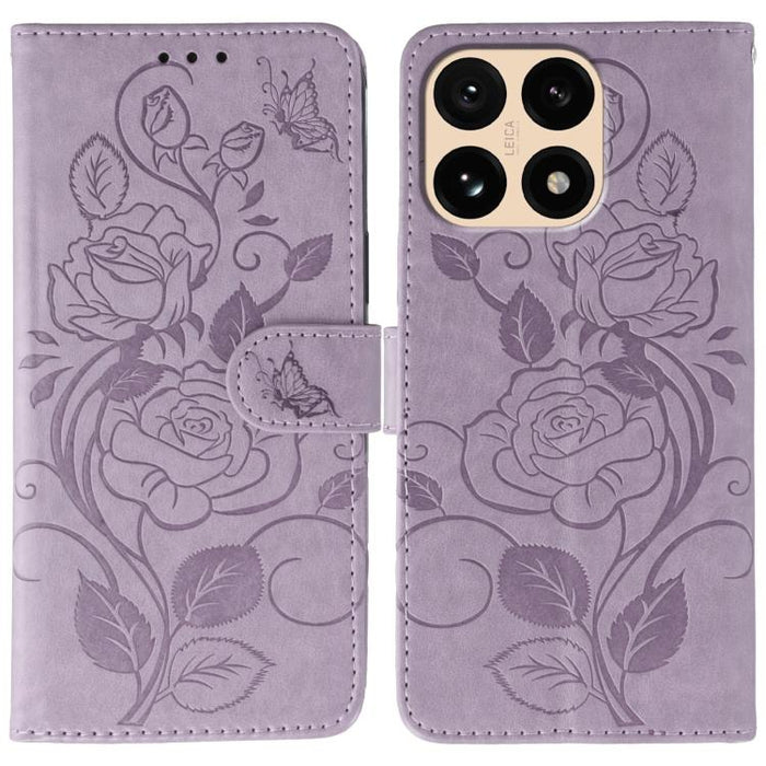 Funda de teléfono de piel con relieve de mariposa rosa, For Xiaomi 17 Pro, For Xiaomi 17, For Xiaomi 15T Pro 5G, For Xiaomi 15T 5G
