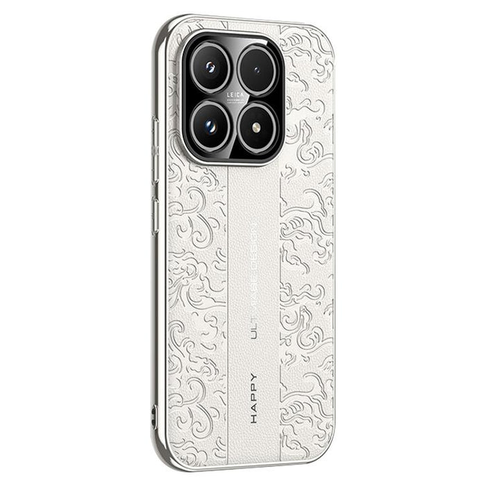 Funda para teléfono de PC de cuero liso con estampado de dragón de nubes, For Xiaomi 17 Pro Max, For Xiaomi 17 Pro, For Xiaomi 17
