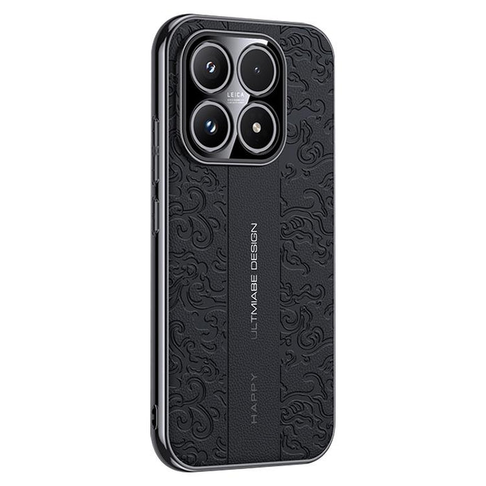 Funda para teléfono de PC de cuero liso con estampado de dragón de nubes, For Xiaomi 17 Pro Max, For Xiaomi 17 Pro, For Xiaomi 17