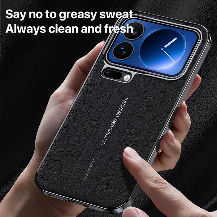 Funda para teléfono de PC de cuero liso con estampado de dragón de nubes, For Xiaomi 17 Pro Max, For Xiaomi 17 Pro, For Xiaomi 17