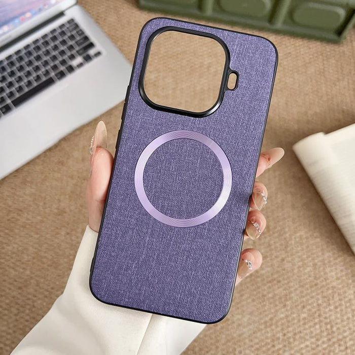 Funda magnética para teléfono CD MagSafe con textura de tela, For Xiaomi 17T Pro, For Redmi Turbo 5 Max / Poco X8 Pro Max 5G, For Xiaomi 17 Pro Max, For Xiaomi 15T Pro, For Xiaomi 15T